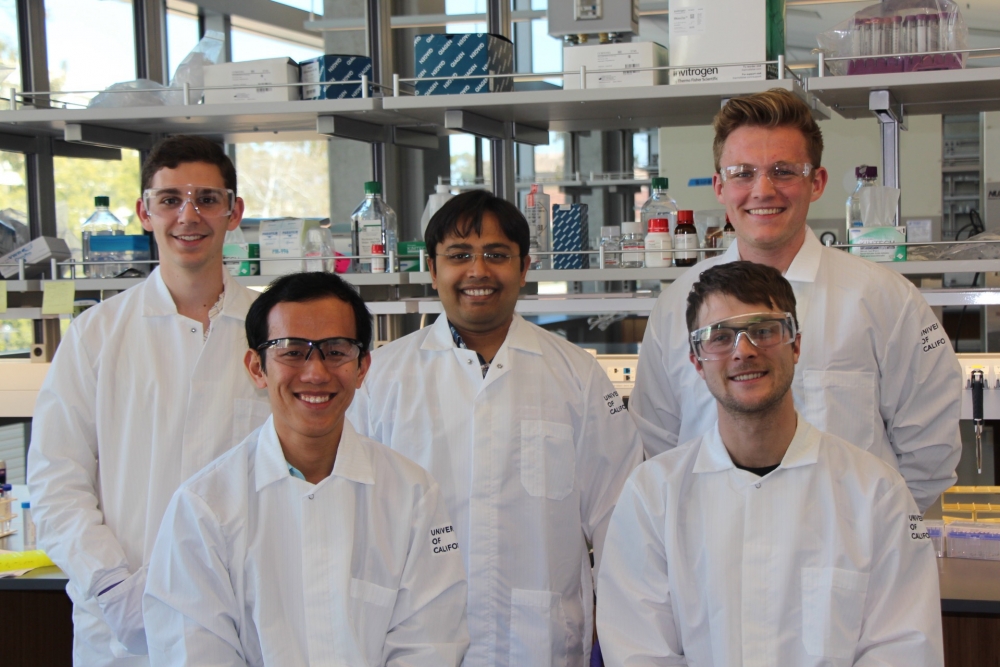 Dey Lab: Rob Jones, Siddarth Dey, Alex Chialastri, and Chad Wangsanuwat, with BMSE rotation student Sam Wilson.