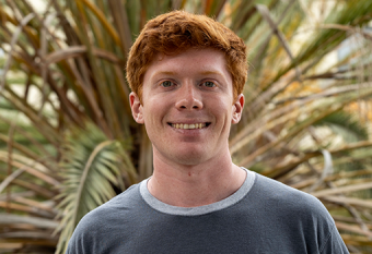 2024 Dow Discovery Fellowship recipient Ryan Berry, a chemical engineering PhD student at UC Santa Barbara