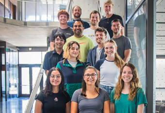 Chemical engineering professor Phillip Christopher, pictured on left in top row, said the major award reflected the creative work of his research group.