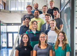 Chemical engineering professor Phillip Christopher, pictured on left in top row, said the major award reflected the creative work of his research group.